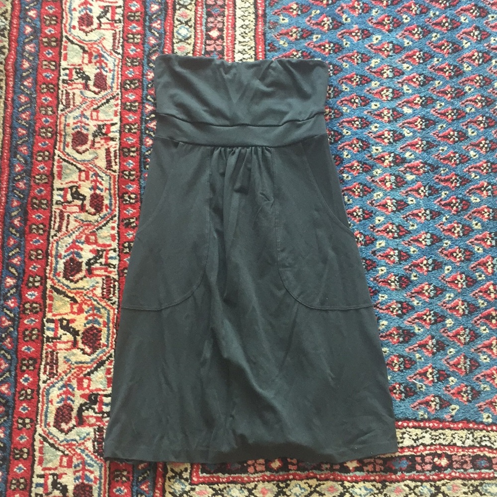 Grey Susana Monaco strapless dress